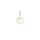 Alex And Ani Initial T Two Tone Necklace Charm