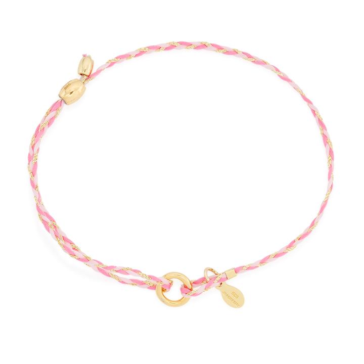 Alex And Ani Pink Precious Threads Bracelet, 14kt Gold Plated