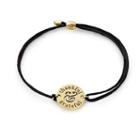 Alex And Ani Thankful & Grateful Pull Cord Bracelet, 14kt Gold Plated