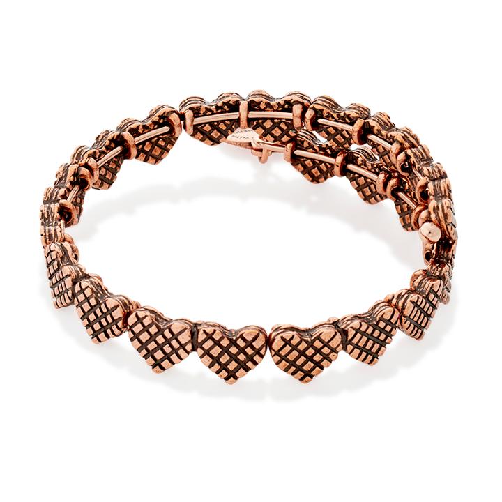 Alex And Ani Romance Heart Wrap, Rafaelian Rose Gold Finish