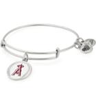Alex And Ani Los Angeles Angels Color Infusion Charm Bangle, Rafaelian Silver Finish