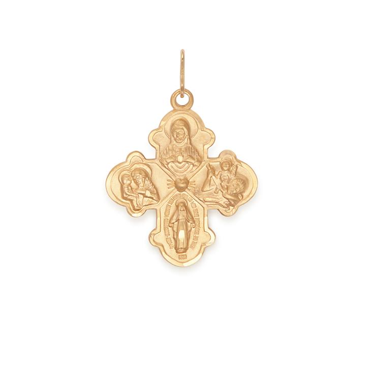Alex And Ani Four Way Cross Necklace Charm, Large