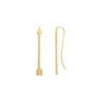 Alex And Ani Arrow Earrings, 14kt Gold Plated