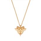 Alex And Ani Wonder Woman Shield Adjustable Necklace, Rafaelian Gold Finish