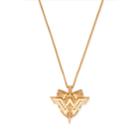 Alex And Ani Wonder Woman Shield Adjustable Necklace, Rafaelian Gold Finish