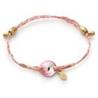 Alex And Ani Light Rose Crystal Precious Threads Bracelet, 14kt Gold Plated