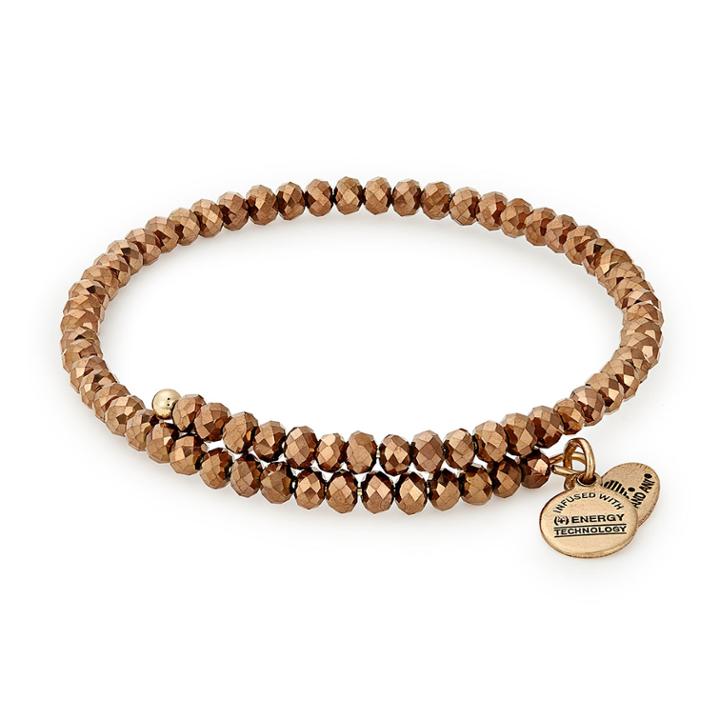 Alex And Ani Copper Spark Brilliance Wrap, Rafaelian Gold Finish