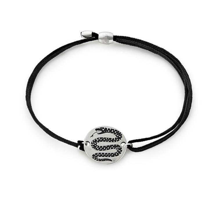 Alex And Ani Harry Potter  Slytherin  Pull Cord Bracelet, Sterling Silver
