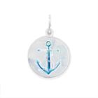 Alex And Ani Anchor Art Infusion Necklace Charm, Shiny Silver Finish