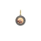 Alex And Ani Liberty Copper Carry Light  14kt Gold Center Necklace Charm, Medium, 14kt Gold Filled