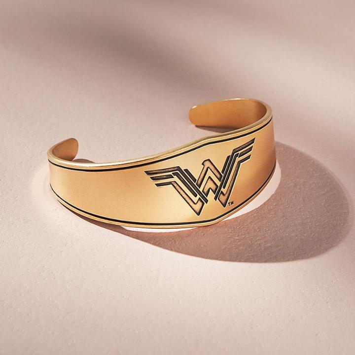 Alex And Ani Wonder Woman Warrior Princess Cuff, Rafaelian Gold Finish