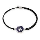 Alex And Ani Los Angeles Dodgers™ Pull Cord Bracelet, Sterling Silver
