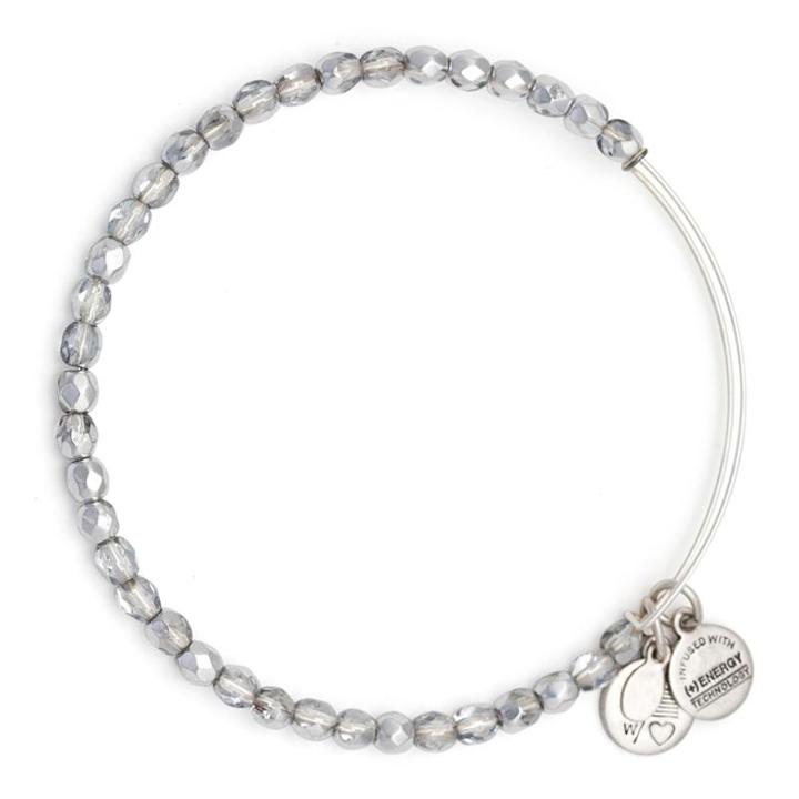 Alex And Ani Ice Glisten Beaded Bangle