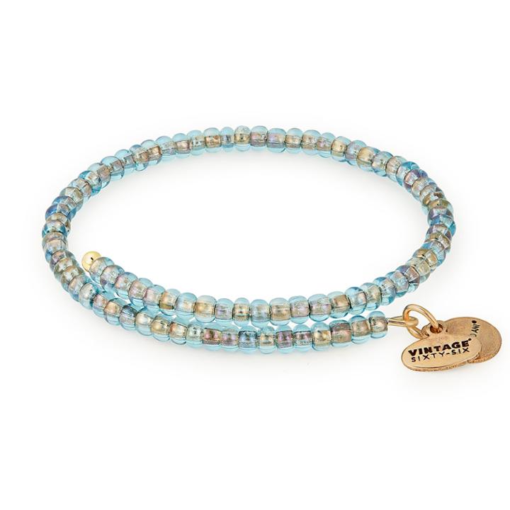 Alex And Ani Seafoam Wrap, Rafaelian Gold Finish