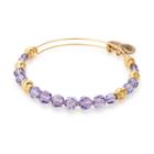 Alex And Ani Royal Beaded Bangle With Swarovski® Crystals, Shiny Gold Finish