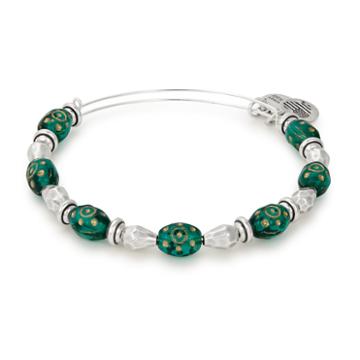 Alex And Ani Forest Radiance Beaded Bangle, Rafaelian Silver Finish