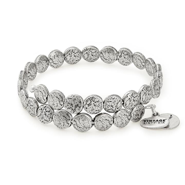 Alex And Ani Coin Wrap, Rafaelian Silver Finish
