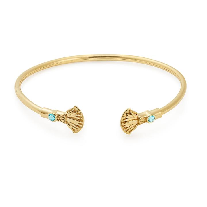 Alex And Ani Blue Lotus Cuff, 14kt Gold Plated