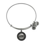Alex And Ani Alpha Omicron Pi Charm Bangle, Rafaelian Silver Finish