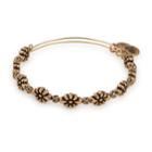 Alex And Ani Blossom Beaded Bangle, Rafaelian Gold Finish