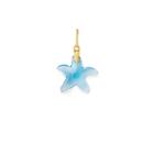 Alex And Ani Powder Blue Starfish Necklace Charm, 14kt Gold Plated