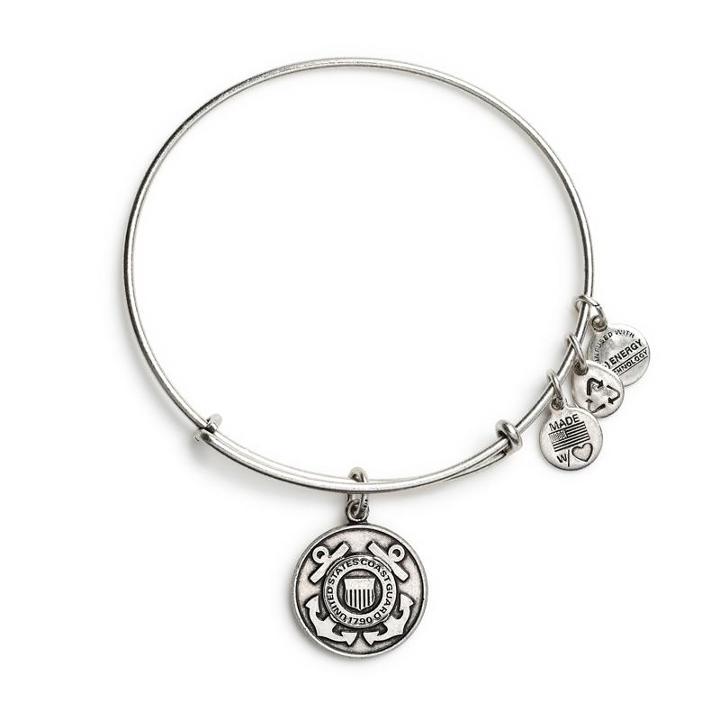 Alex And Ani U.s. Coast Guard Charm Bangle