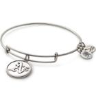 Alex And Ani Oakland Athletics  Cap Logo Charm Bangle, Rafaelian Silver Finish