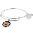 Alex And Ani Auburn University Logo Color Infusion Charm Bangle, Shiny Silver Finish