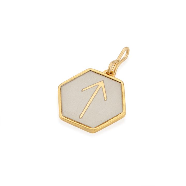 Alex And Ani Teiwaz Necklace Charm, 14kt Gold Plated