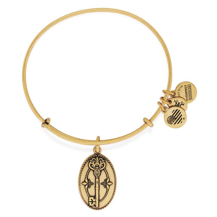 Alex And Ani Key To Life Charm Bangle, Rafaelian Gold Finish