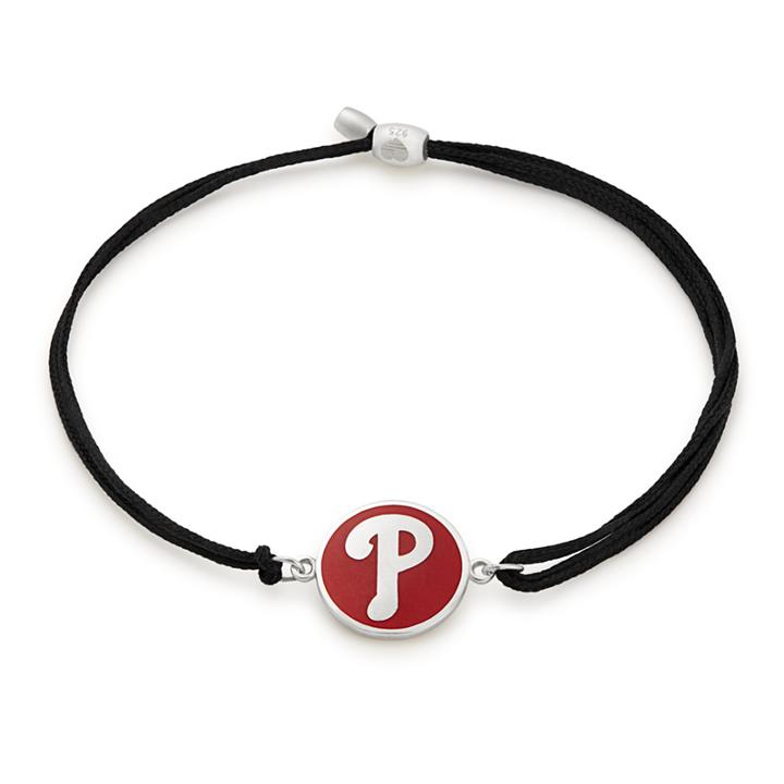 Alex And Ani Philadelphia Phillies  Pull Cord Bracelet, Sterling Silver