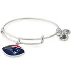 Alex And Ani New England Patriots Football Color Infusion Charm Bangle, Rafaelian Silver Finish
