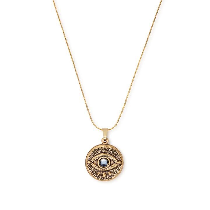 Alex And Ani Evil Eye Expandable Necklace, Rafaelian Gold Finish