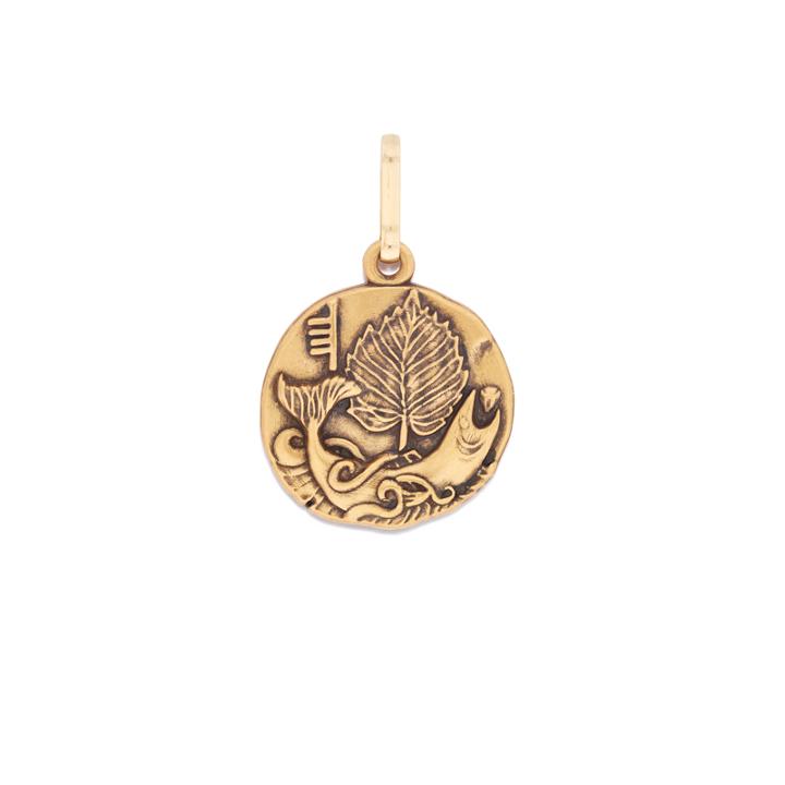 Alex And Ani Hazel Necklace Charm, Rafaelian Gold Finish