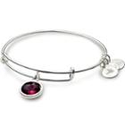Alex And Ani February Birth Month Charm Bangle With Swarovski® Crystal
