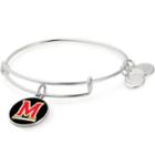 Alex And Ani University Of Maryland Logo Color Infusion Charm Bangle, Shiny Silver Finish