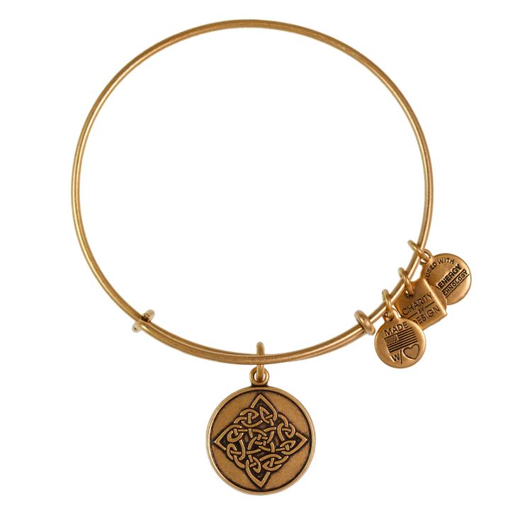 Alex And Ani Celtic Knot Charm Bangle | Boston Celtics Shamrock Foundation, Rafaelian Gold Finish