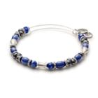 Alex And Ani Denim United Beaded Bangle, Rafaelian Silver Finish
