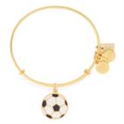 Alex And Ani Team Usa Soccer Charm Bangle, Shiny Gold Finish