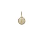 Alex And Ani Initial R Necklace Charm, 14kt Gold Plated
