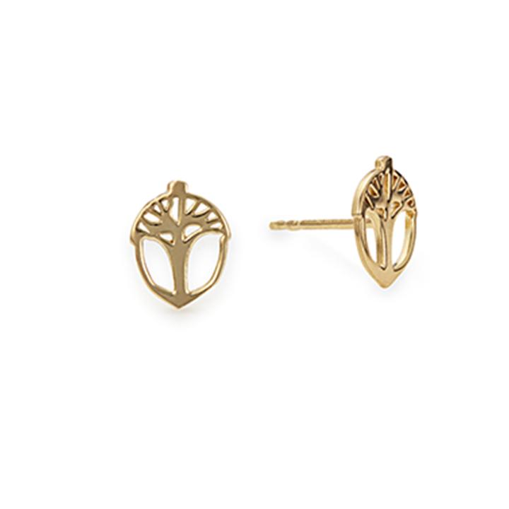 Alex And Ani Unexpected Miracles Post Earrings, 14kt Gold Plated