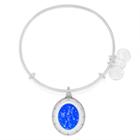 Alex And Ani Taurus Celestial Wheel Charm Bangle, Shiny Silver Finish