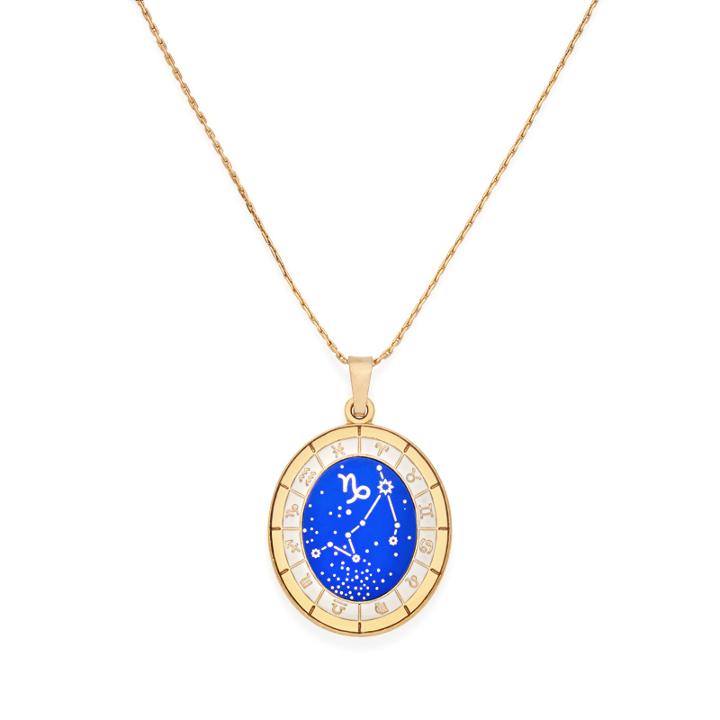 Alex And Ani Capricorn Celestial Wheel Expandable Necklace, Shiny Gold Finish