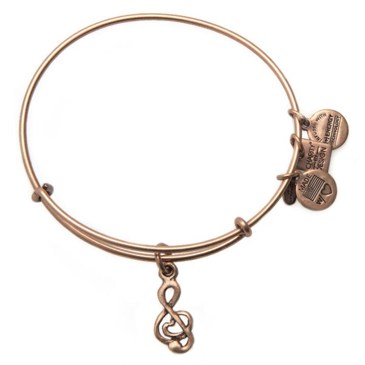 Alex And Ani Sweet Melody Charm Bangle | Vh1 Save The Music Foundation, Rafaelian Gold Finish