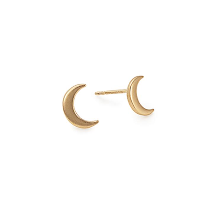 Alex And Ani Moon Post Earrings, 14kt Gold Plated Sterling Silver
