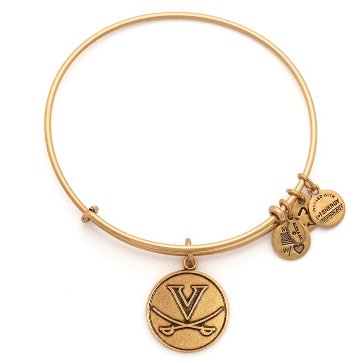 Alex And Ani University Of Virginia Charm Bangle, Rafaelian Gold Finish