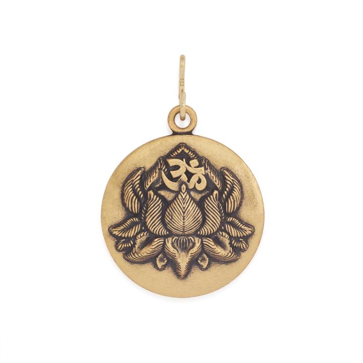 Alex And Ani Lotus Peace Petals Necklace Charm Rafaelian Gold Finish