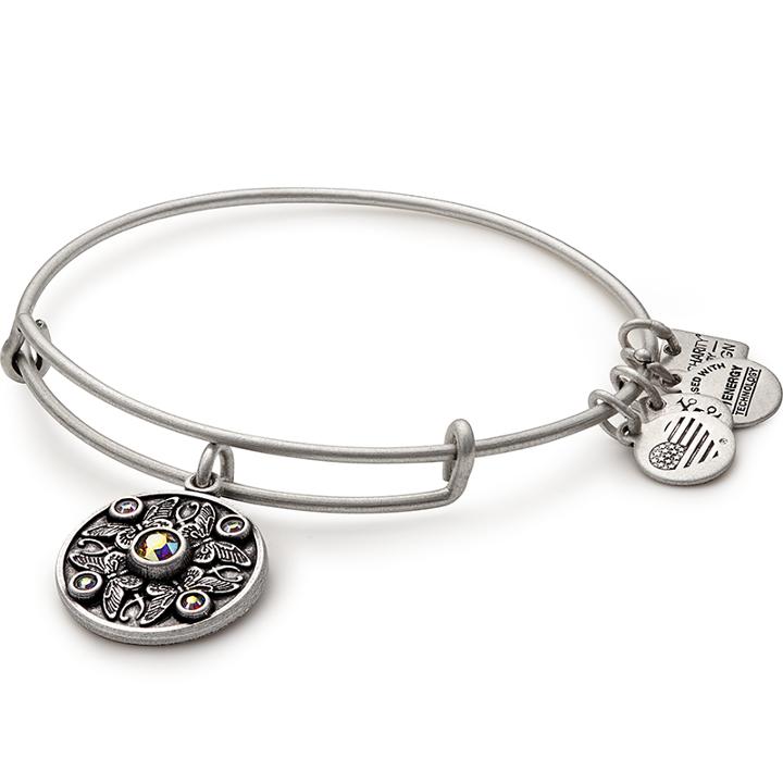 Alex And Ani Wings Of Change Charm Bangle American Stroke Association, Rafaelian Silver Finish