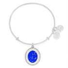 Alex And Ani Sagittarius Celestial Wheel Charm Bangle, Shiny Silver Finish