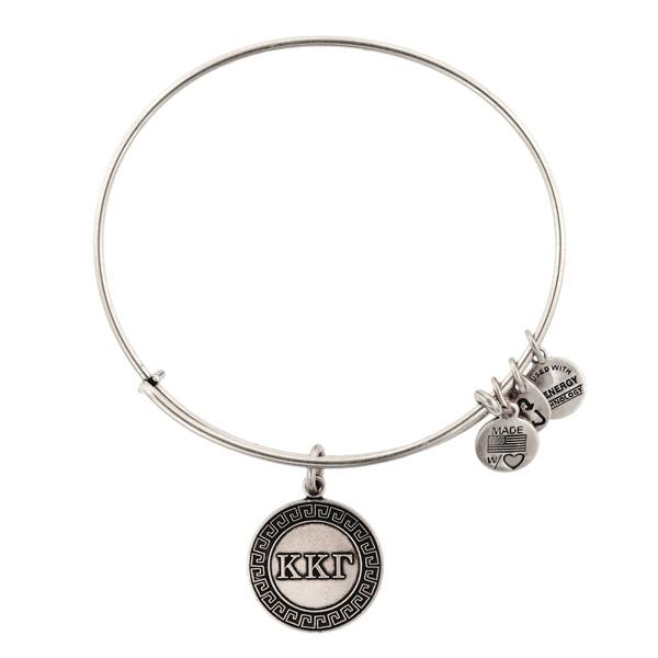 Alex And Ani Kappa Kappa Gamma Charm Bangle, Rafaelian Silver Finish